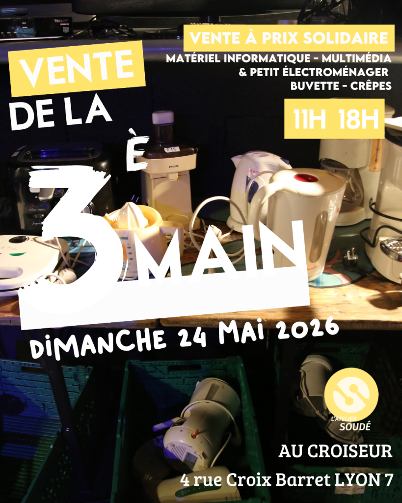 Vente de la 3ème main - Dimanche 24 mai 2026